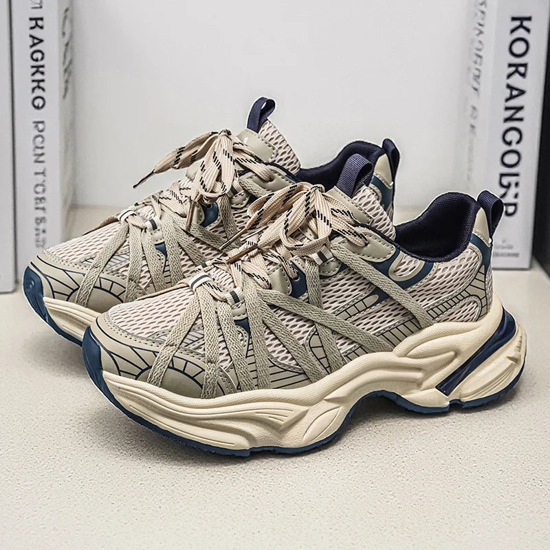 Men's Casual Sneakers Spring Summer New Breathable Soft-sole Anti-slip Outdoor Running Shoes Fashion Students Speed Sports Shoes