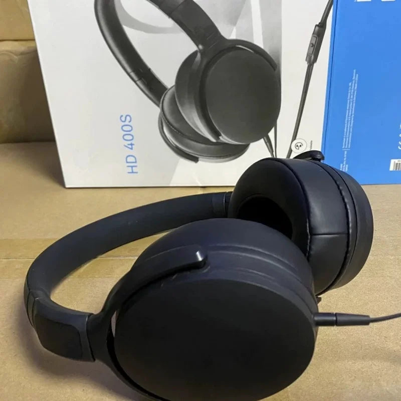 Sennheiser HD400S Headphones Head Mounted Wired with Microphone, Low Bass Noise Reduction, Esports Games Closed Ear Pack