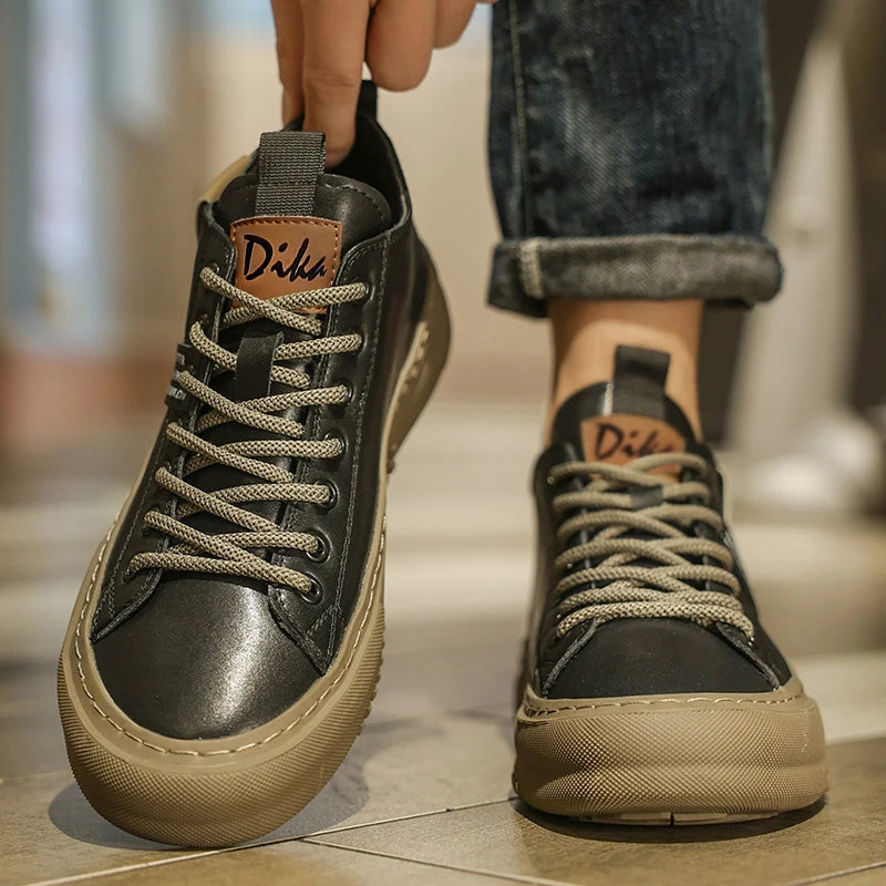 Men's Casual Sports Shoes, Fashionable, Retro, Classic, Handmade, Breathable and Warm, Suitable for All Seasons, Suitable for Daily Wear, Outdoor Sports, Hiking, Trekking, Wear-Resistant, Durable, Not Easy to Get Dirty, Hikin