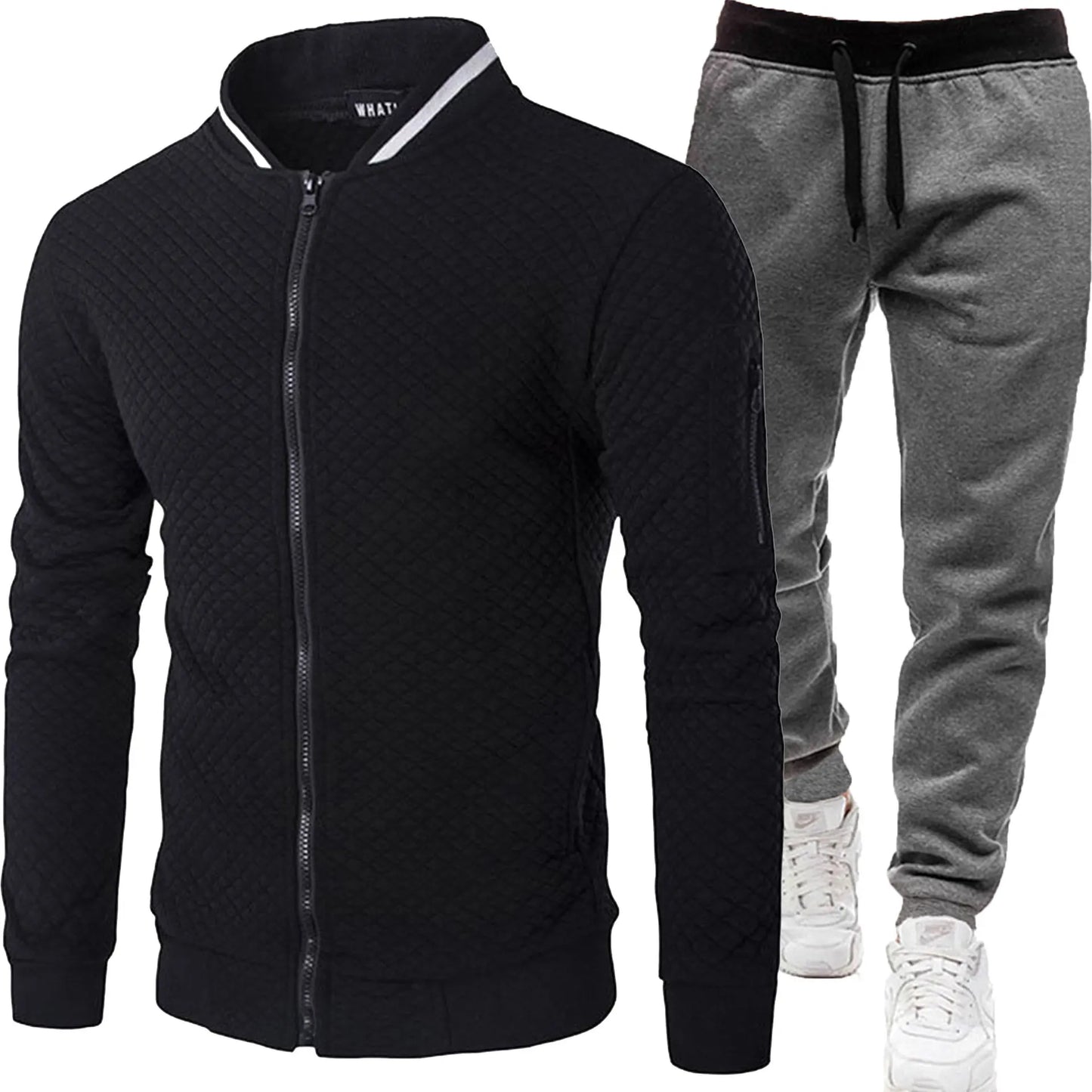 Men's 2025 Tracksuit Set Two-Piece Fashion Jogging Outfit Spring Autumn Baseball Sports Wear Comfortable Tracksuit