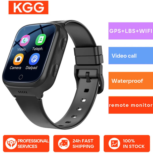 Hot 4G Kids Smartwatch 1000 Mah WiFi GPS LBS Tracker SOS Video Call Children Smartwatches IP67 Waterproof Phone Watch Boys Girls