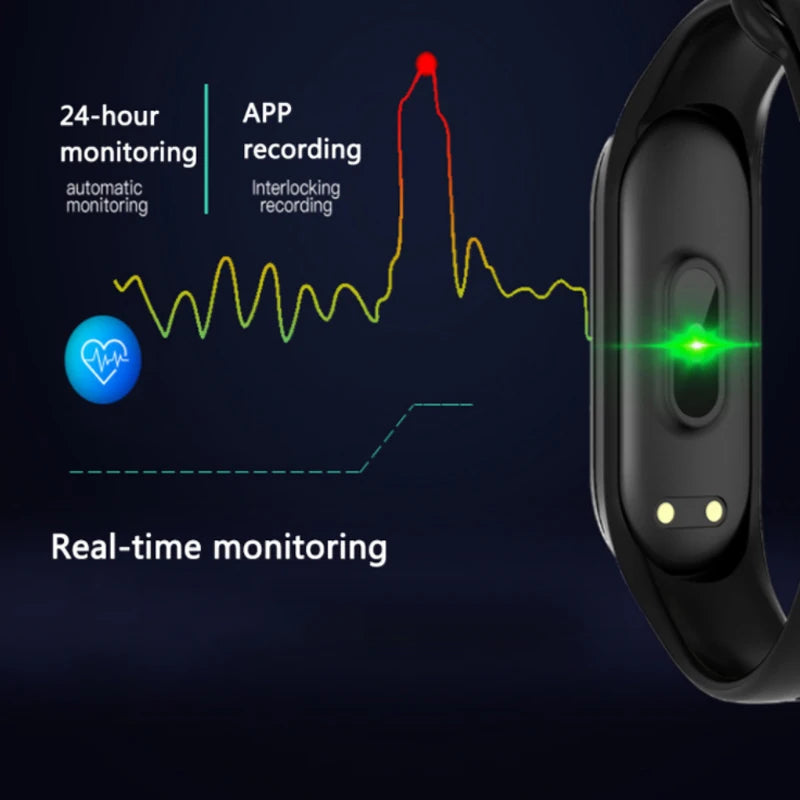 M4 Smart Watchs Sport Wristbands For Women LED Screen Fitness Traker Bluetooth Waterproof Lady Watchs Sports Brand digital watch