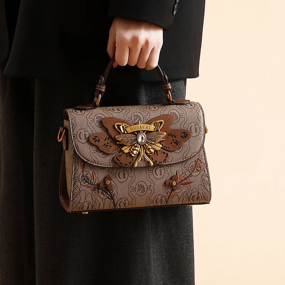Ladies' handbag, vintage heavy-duty handbag, 2026 season new, high-end and niche design, single shoulder crossbody bag, daily bu