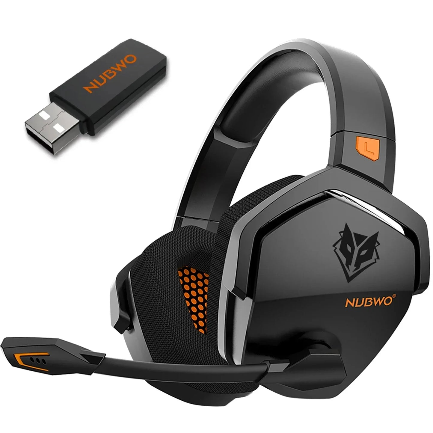 NUBWO G06 Dual Wireless Headsets Gamer with Microphone 2.4GHz Bluetooth 5.3 Gaming Headphones for PS5, PS4, PC, Mobile, Switch