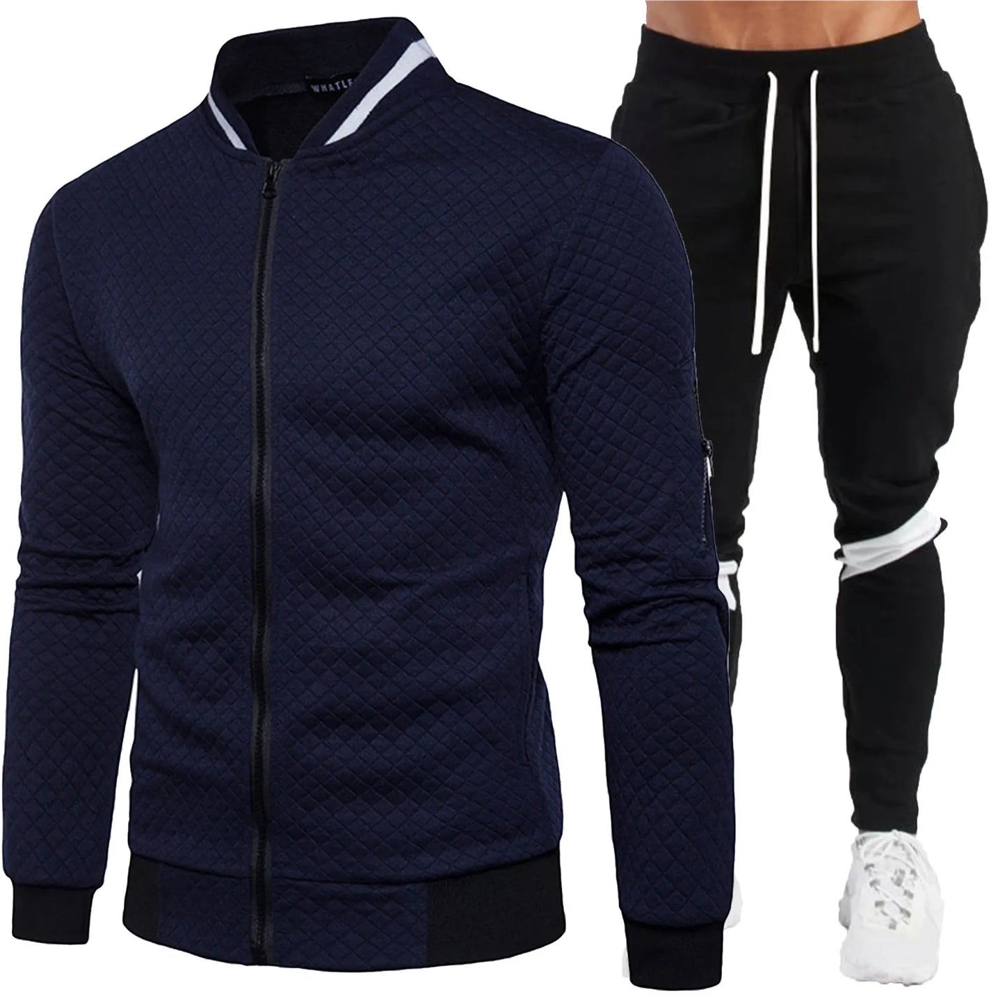 Men's 2025 Tracksuit Set Two-Piece Fashion Jogging Outfit Spring Autumn Baseball Sports Wear Comfortable Tracksuit