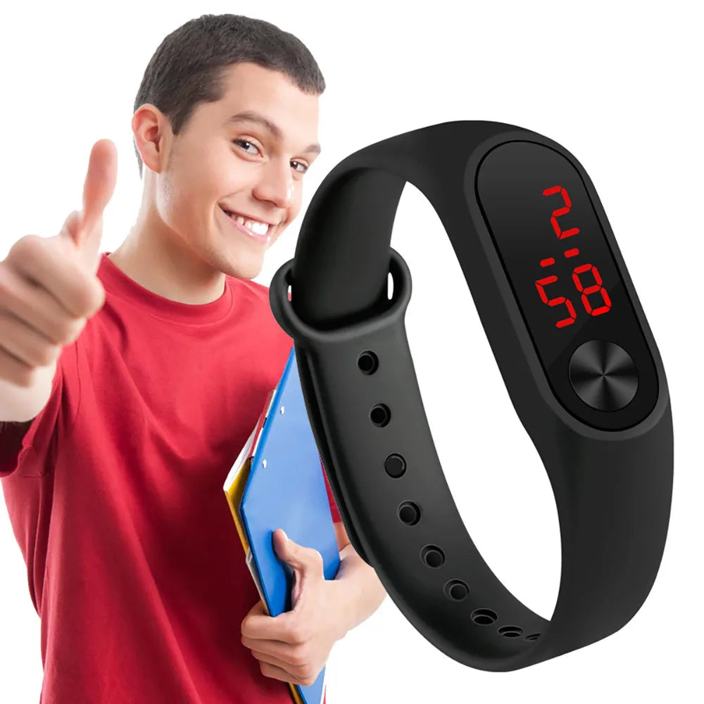 Smart Watch Men Women Sports Smartwatch Fitness Tracker Watch Hand Ring Watch LED Fashion Electronic Watch Bracelet
