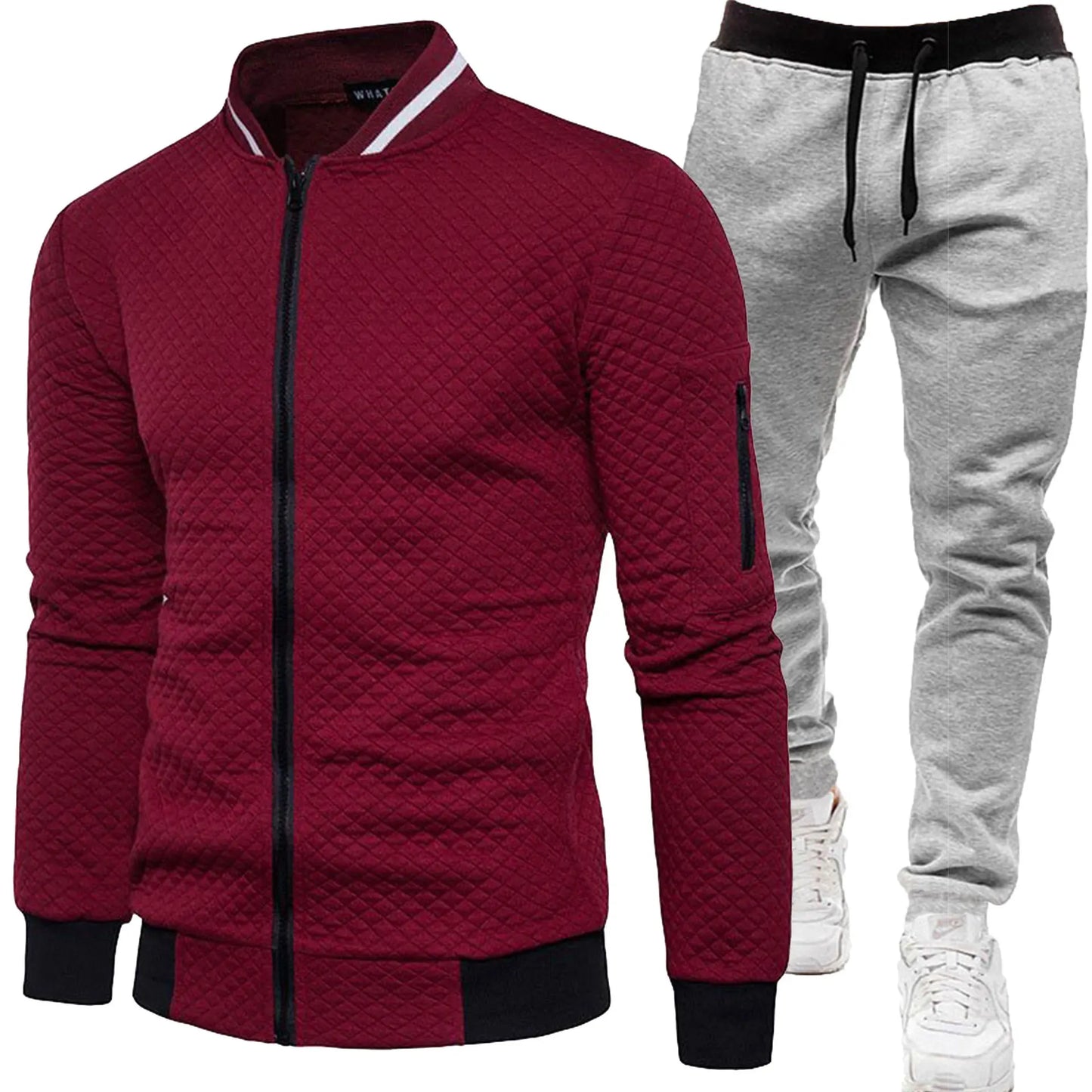 Men's 2025 Tracksuit Set Two-Piece Fashion Jogging Outfit Spring Autumn Baseball Sports Wear Comfortable Tracksuit
