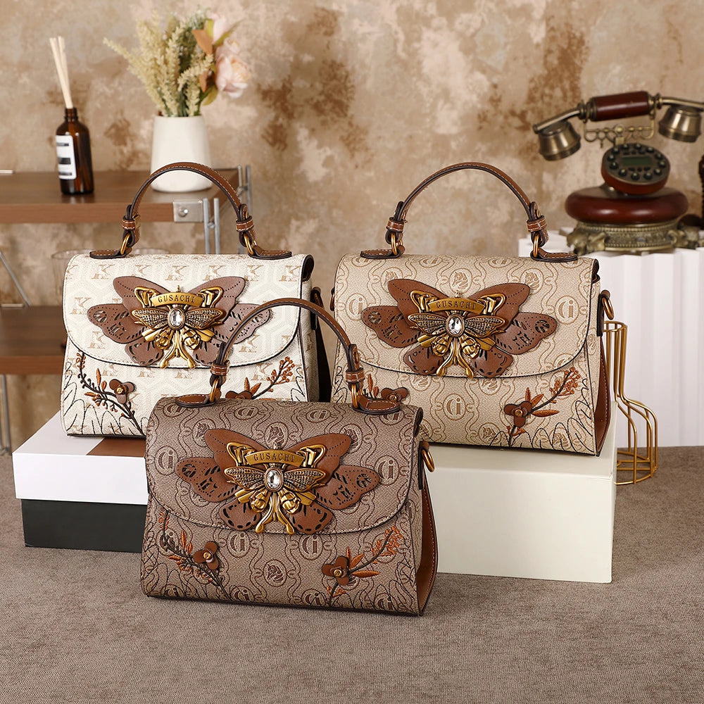 Ladies' handbag, vintage heavy-duty handbag, 2026 season new, high-end and niche design, single shoulder crossbody bag, daily bu