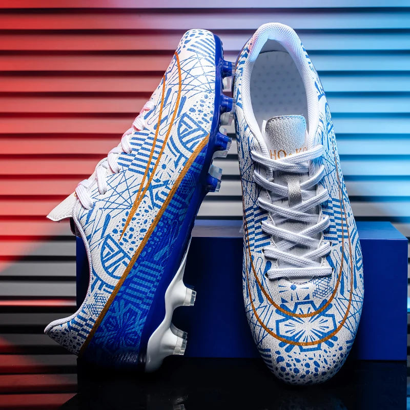 Sports breathable football shoes FG/AG long nail wear-resistant and anti slip outdoor indoor sports shoes