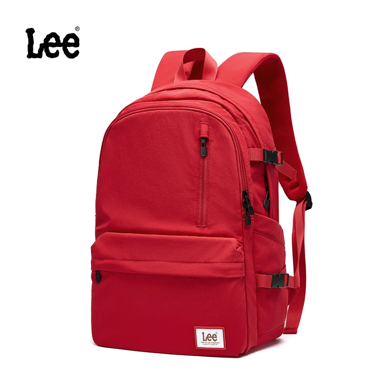 LEE Brand Stylish Unisex Ultralight Oxford School Backpack Man Women 15.6 Inch Laptop School Bag Ladies Pink Red Best Schoolbag