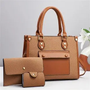 Ladies Diaper Bag Elegant Classic Designer Leather Handbag Shoulder Crossbody Bag Minimalist Commuter