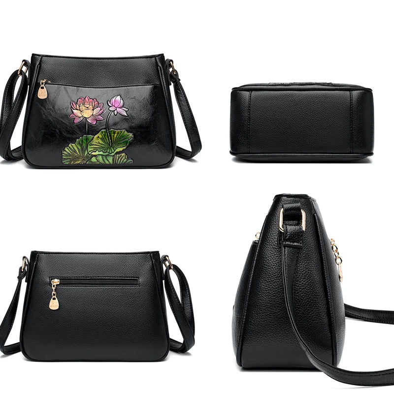 Ladies Luxury Brand Handbags Sac A Main Crossbody Bags for Women 2025 Leather Shoulder Bags Female Messenger Bag Soft Bag