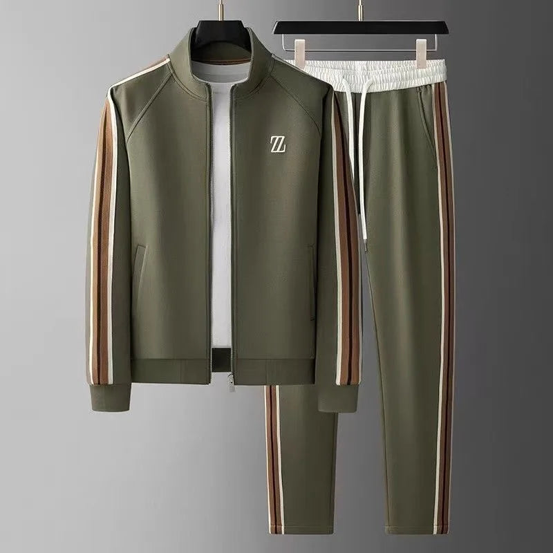 2026 men tracksuit Sportswear Suit Men's Jacket Trendy ins Embroidered Fashion Men's Jacket Trousers Two-Piece Set men clothing