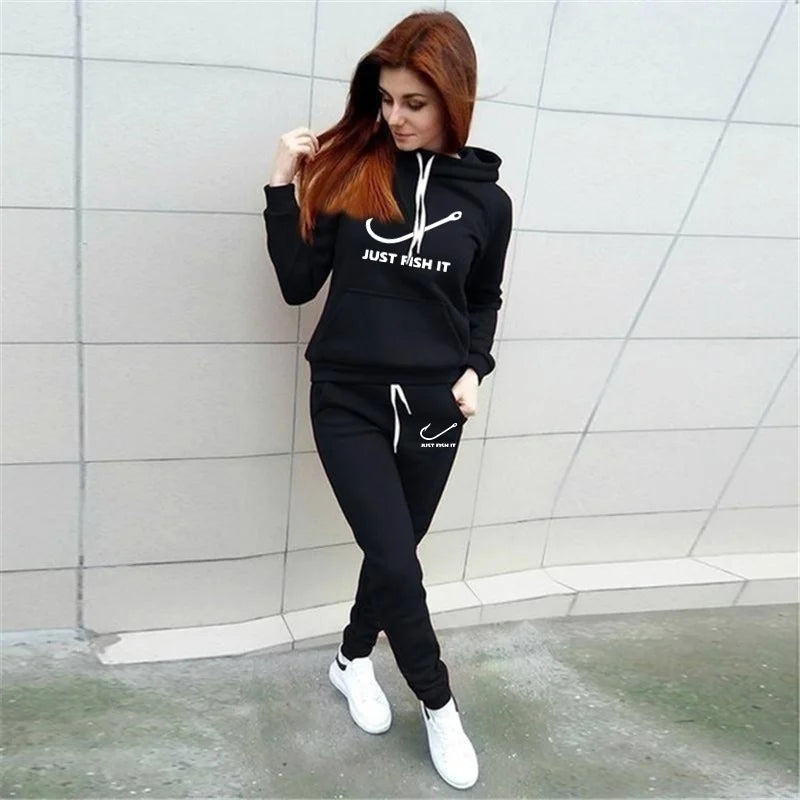 Womens Tracksuits Fashion Sets Outfits Jogging Suits Sports Wear Fashion Hoodie Set Trending Track suits Hoodie+Sweatpants 2 pcs