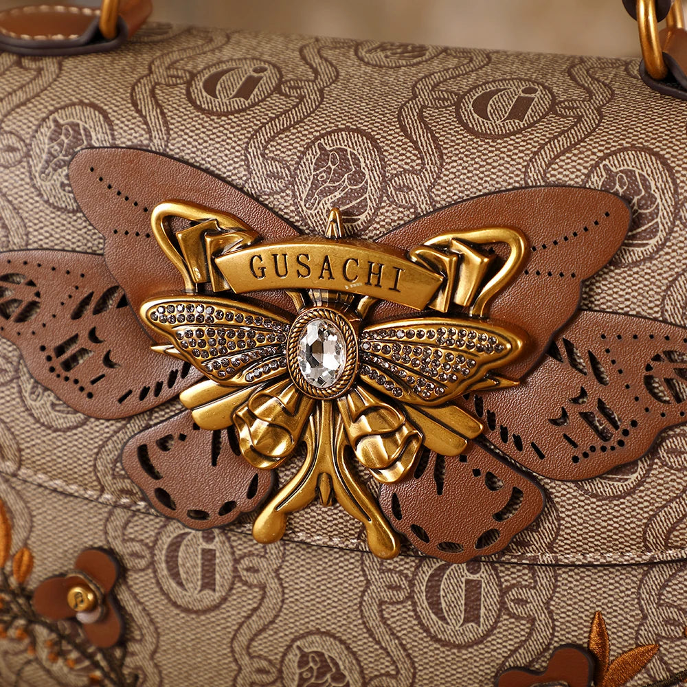Ladies' handbag, vintage heavy-duty handbag, 2026 season new, high-end and niche design, single shoulder crossbody bag, daily bu