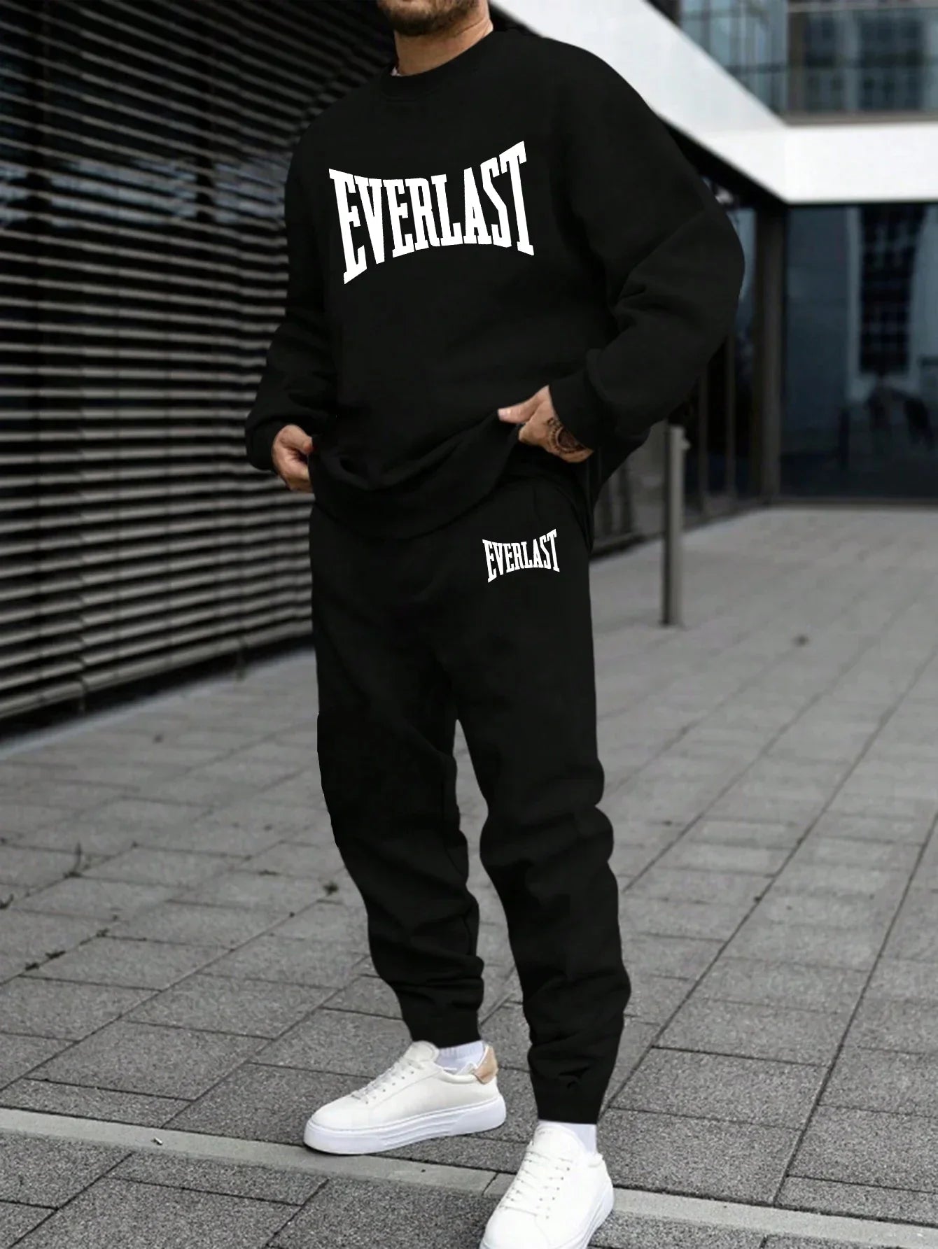 Jogging Mens Tracksuit Print Sweatshirt Sweatpants Casual Sports  Tops Pants Fall comfort HipHop Sportswear Clothing tracksuit