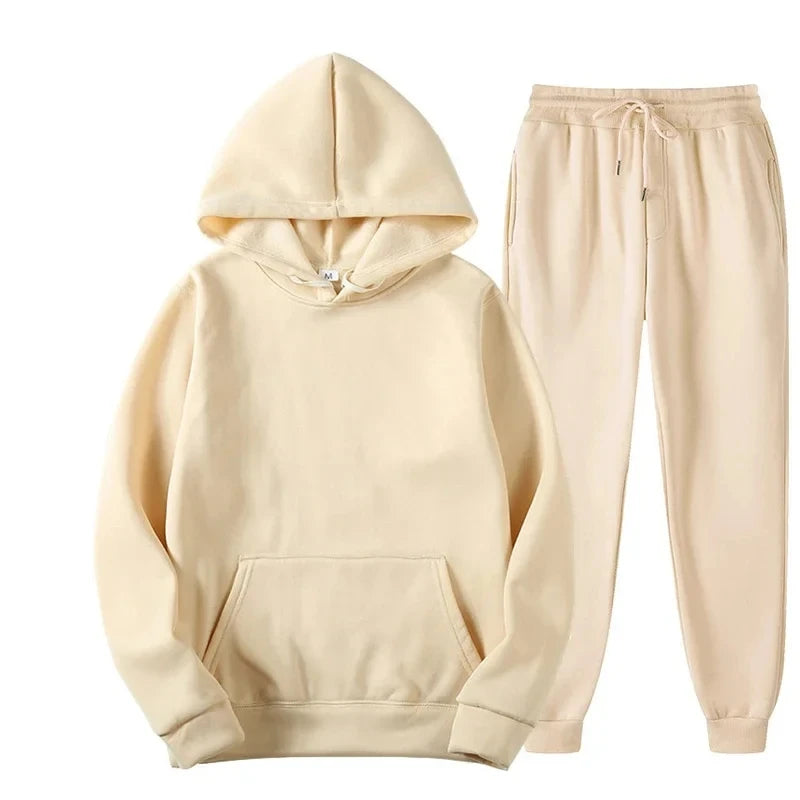 Men's Sports Suits Fashion Tracksuit Women Hoodies + Pants Two Pieces Sets Running Casual Sweatshirts Sweatpants Men's Clothing