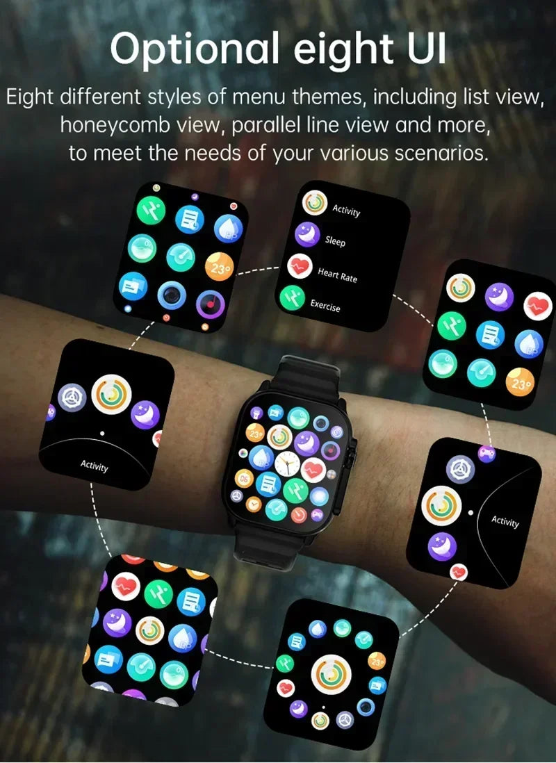 New Watch 10 Ultra Smart Watch 49mm 2026 New NFC Men Women GPS Track Bluetooth Call BT Music Games Wireless Charging Smartwatch