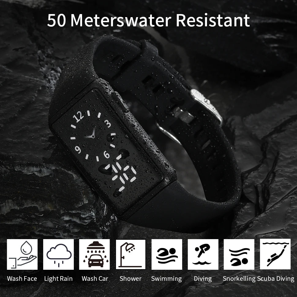 Electronic Sport Watch Multifunctional Easy Read Smart Watch Waterproof Comfortable sports Digital LED Silicone Strap Watch