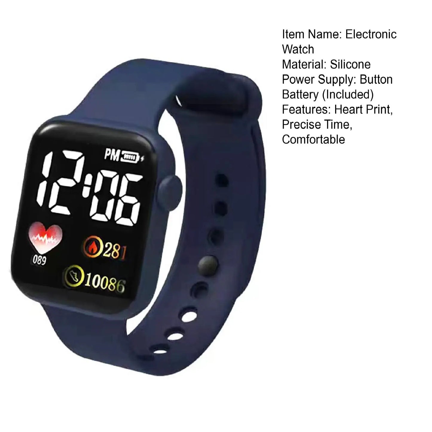 New LED Sports Watches Smart Watch for Men Women Digital Wristwatches Casual Silicone Montre Femme Relojs Para Mujer Чисы Женски