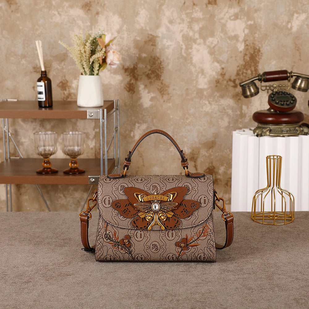 Ladies' handbag, vintage heavy-duty handbag, 2026 season new, high-end and niche design, single shoulder crossbody bag, daily bu