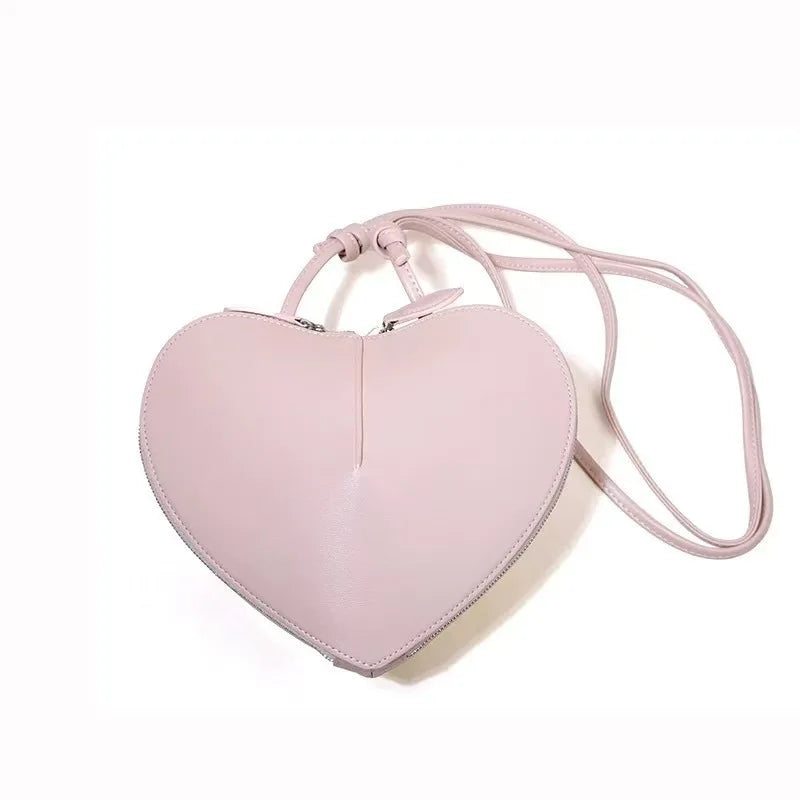 2026 High-End Love Fashionable Peach Heart Box Bag Textured Niche Design Stylish Shoulder Crossbody Bag for Women