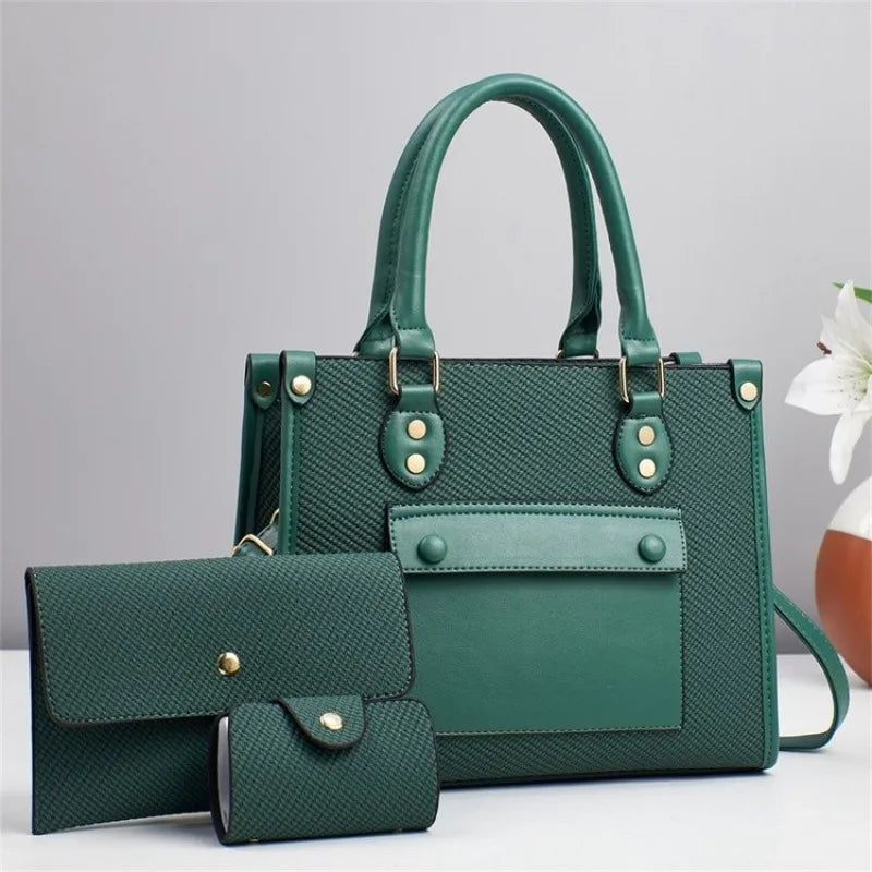 Ladies Diaper Bag Elegant Classic Designer Leather Handbag Shoulder Crossbody Bag Minimalist Commuter