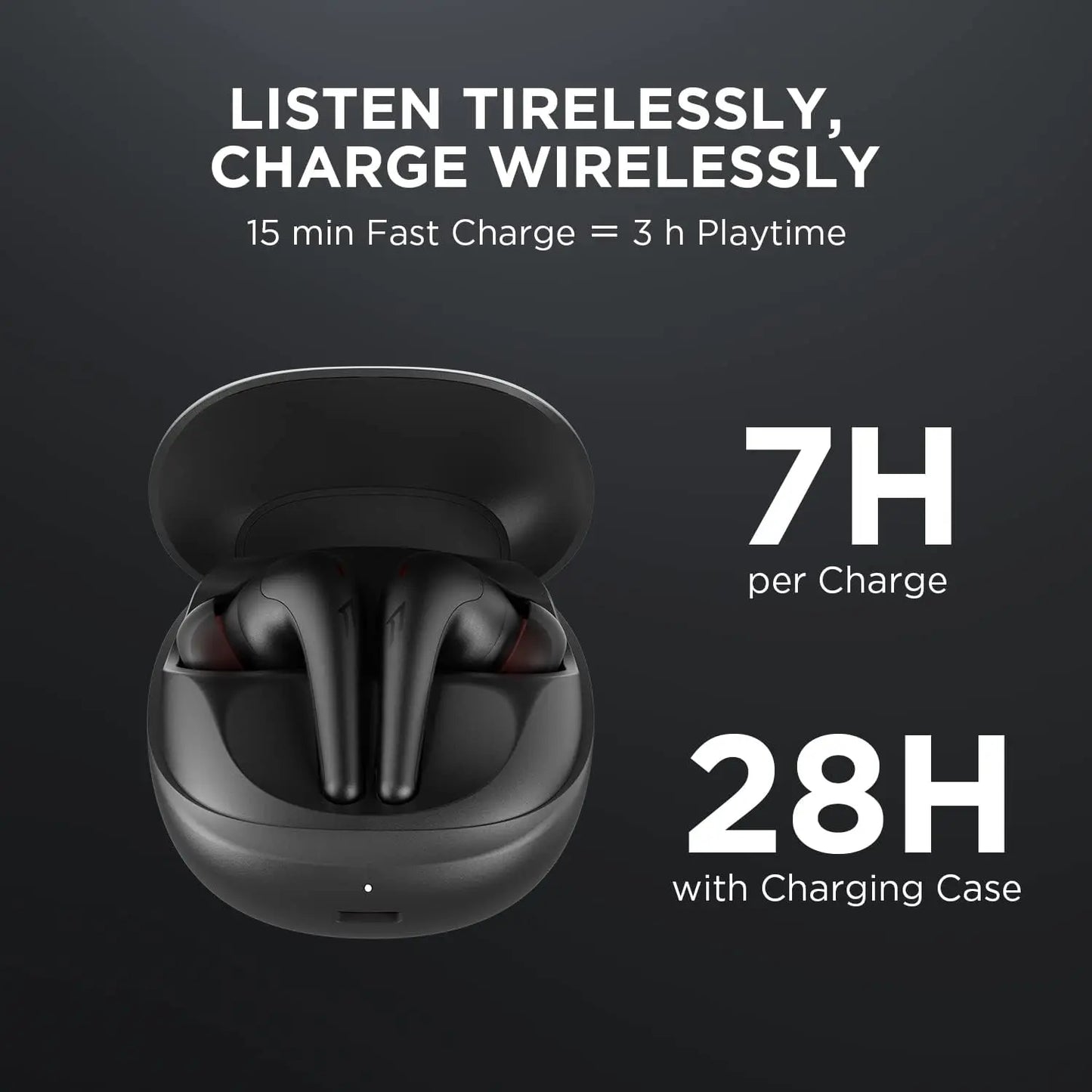1MORE Aero Ear buds Noise Cancellation Bluetooth 5.2 flash-sale  Clear Calls 28h Playtime  Wireless Charging headset  electronic