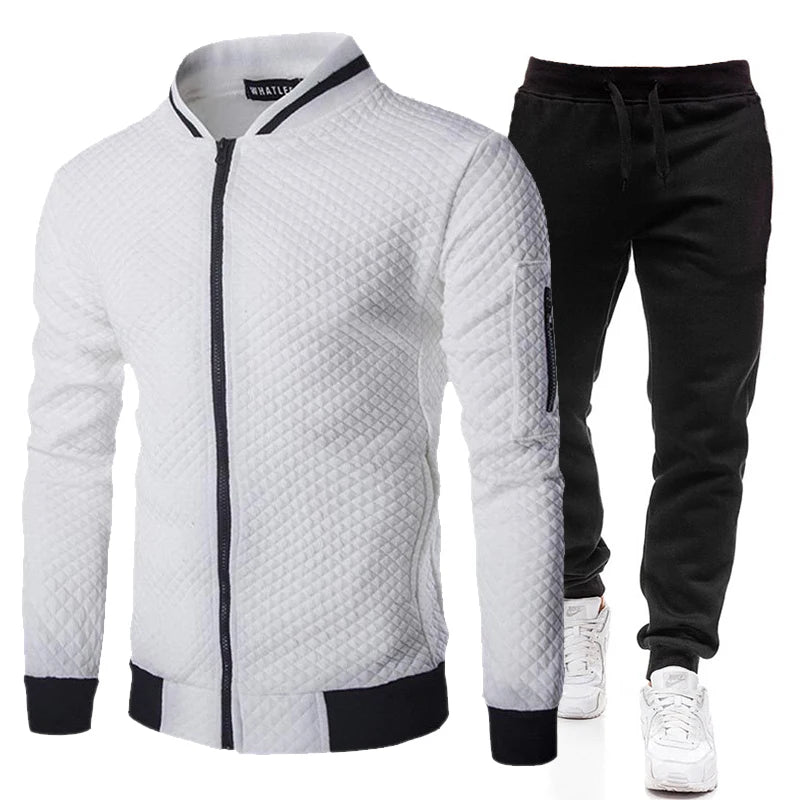 Men's 2025 Tracksuit Set Two-Piece Fashion Jogging Outfit Spring Autumn Baseball Sports Wear Comfortable Tracksuit