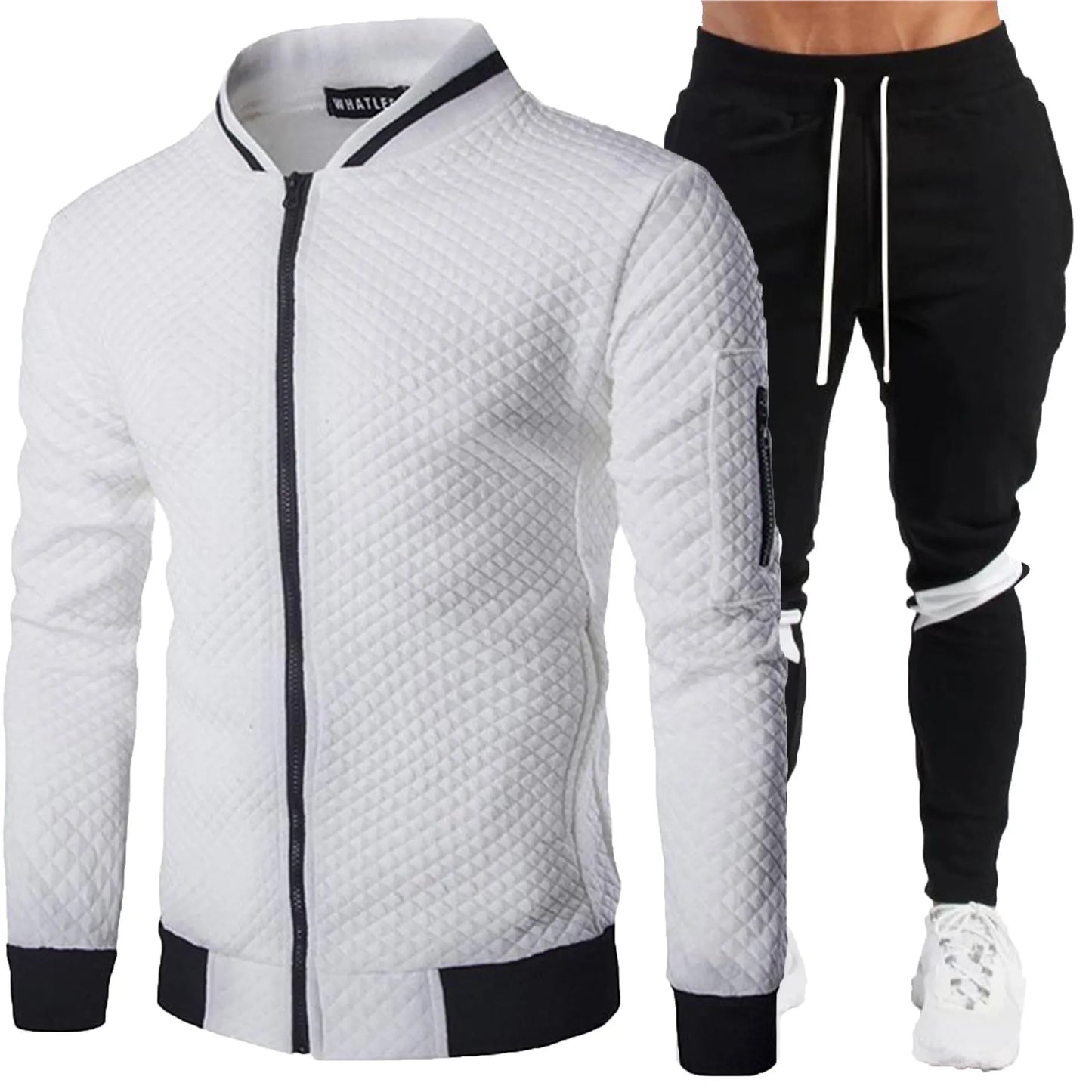 Men's 2025 Tracksuit Set Two-Piece Fashion Jogging Outfit Spring Autumn Baseball Sports Wear Comfortable Tracksuit