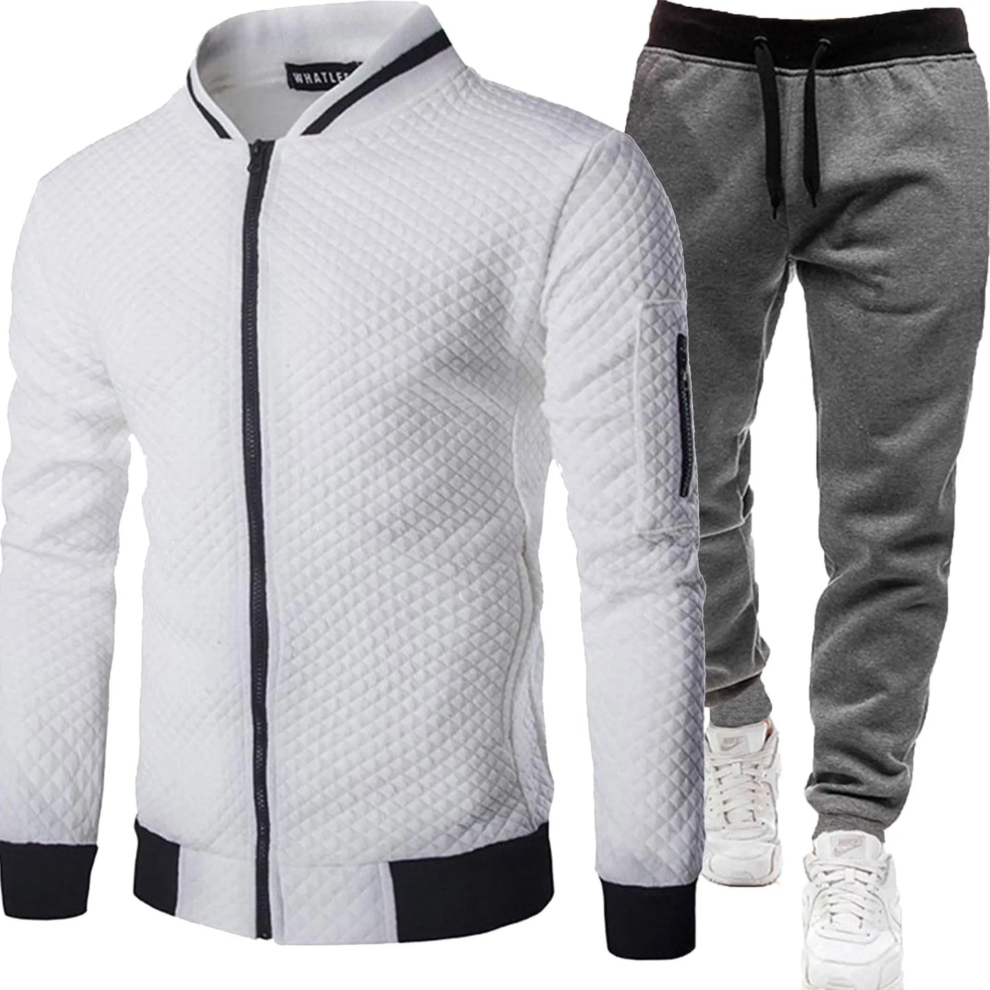 Men's 2025 Tracksuit Set Two-Piece Fashion Jogging Outfit Spring Autumn Baseball Sports Wear Comfortable Tracksuit