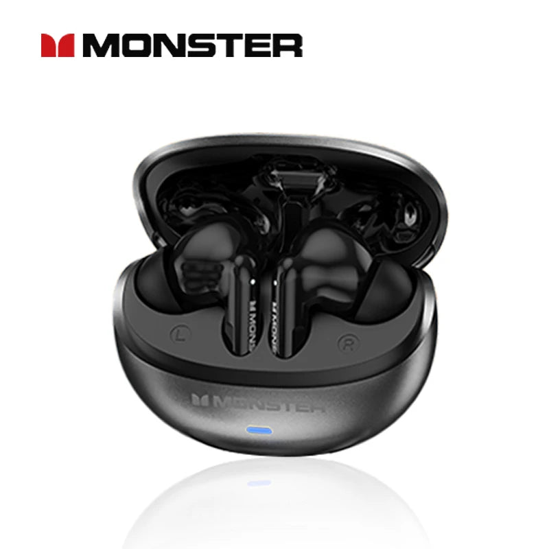 Monster MQT39 Earphones Wireless Bluetooth 6.0 TWS Noise Reduction Earbuds Gamer Sports Headset Hifi Stereo with Mic Headphones