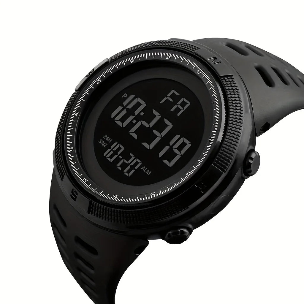 [2025 New Model] Men's and Women's Trendy Large Dial Electronic Watch |   Smart Timer + Alarm Clock Reminder + Dual Calendar + Lighting |   Versatile for Sports
