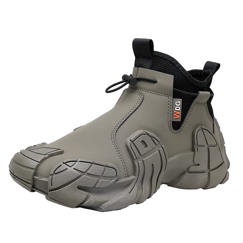 Men's new casual sports shoes breathable anti-slip wear-resistant high-top outdoor hiking walking men's shoes large size