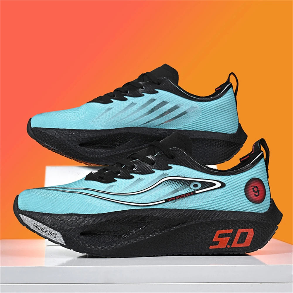 Men Sports Running Shoes Carbon Board Speciality Marathon Breathable Lightweight Women's Comfortable Nonskid Casual Sneakers New