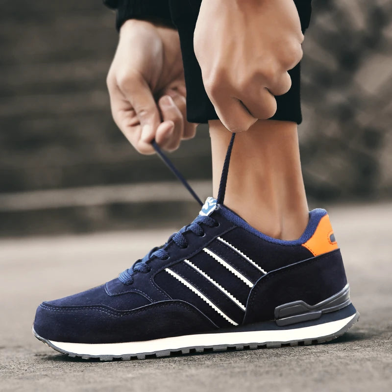 High Quality Men's Sneakers Leather Casual Shoes Autumn 2024 New Breathable Men Shoes Tenis Male Flat Shoe Zapatillas Hombre