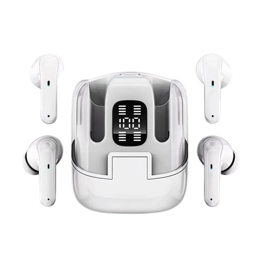 2 Pairs Wireless Earbuds Bluetooth 5.5 Ear Buds HiFi Bass Stereo Headphones With Noise Cancelling Earphones For Laptop Phones