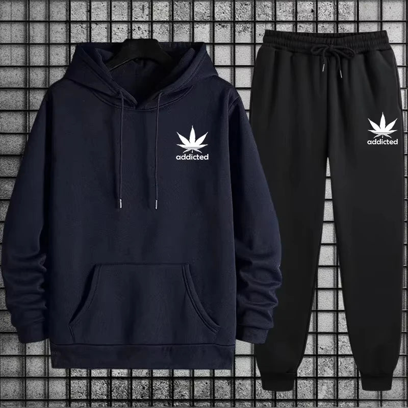 Tracksuit for Men Hoodie + Sweatpants Urban Casual Fashion Sportswear Fall/winter Home Outdoor Comfort Warm Outfit Men's Clothes