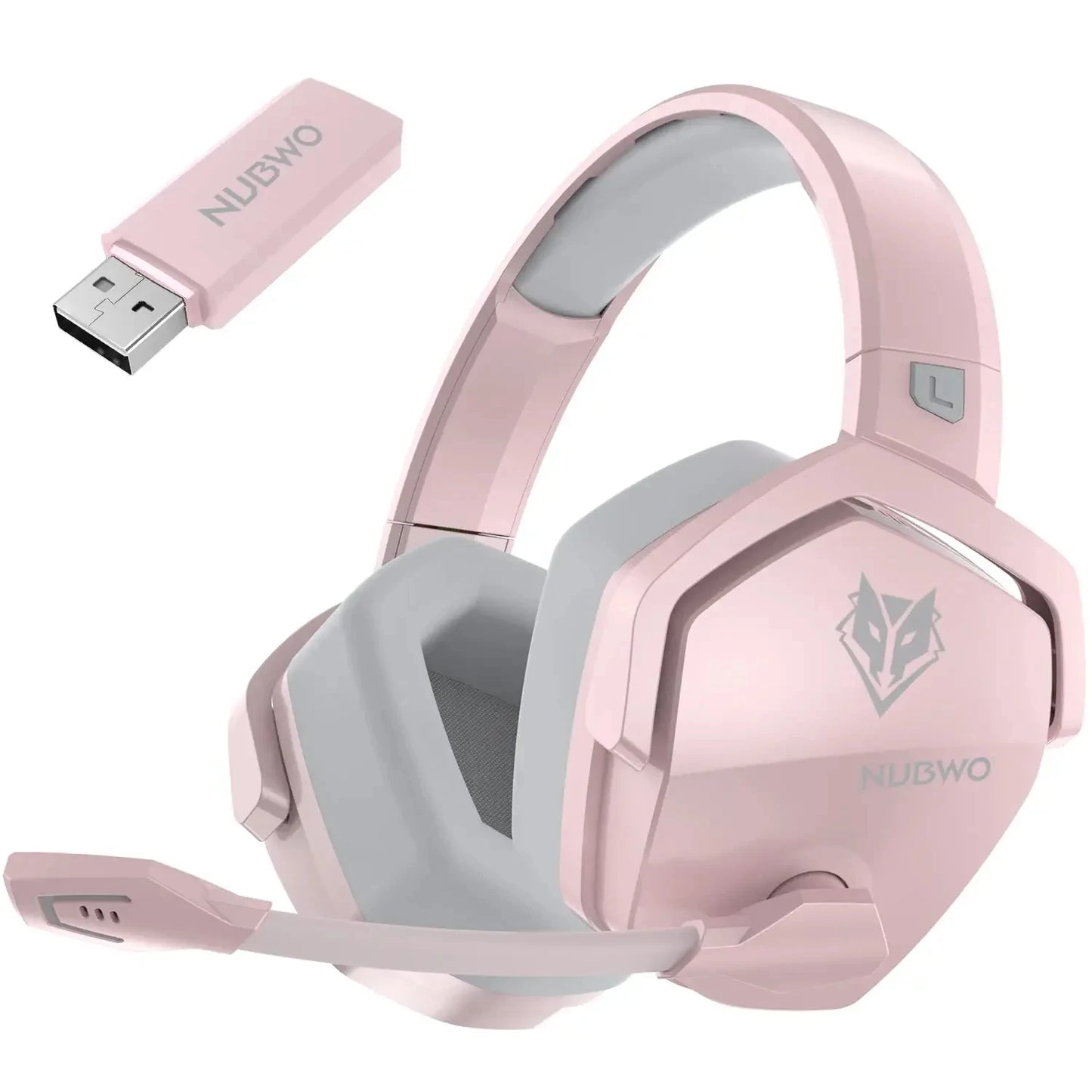 NUBWO G06 Dual Wireless Headsets Gamer with Microphone 2.4GHz Bluetooth 5.3 Gaming Headphones for PS5, PS4, PC, Mobile, Switch