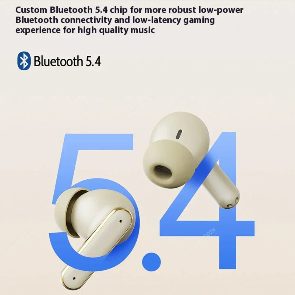 True Wireless Bluetooth Earphones In-Ear Leather Feel Design Ultra-Long Battery Life Touch Control TWS Headphones for Gift Video