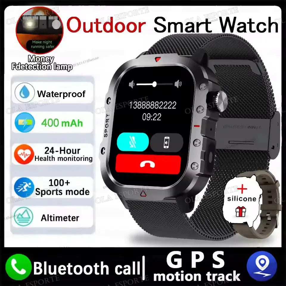 2026 New SmartWatch Men For Women Militray Outdoor GPS Track Sport Watches Heart Rate Sleep Waterproof Smart Watch IOS Android