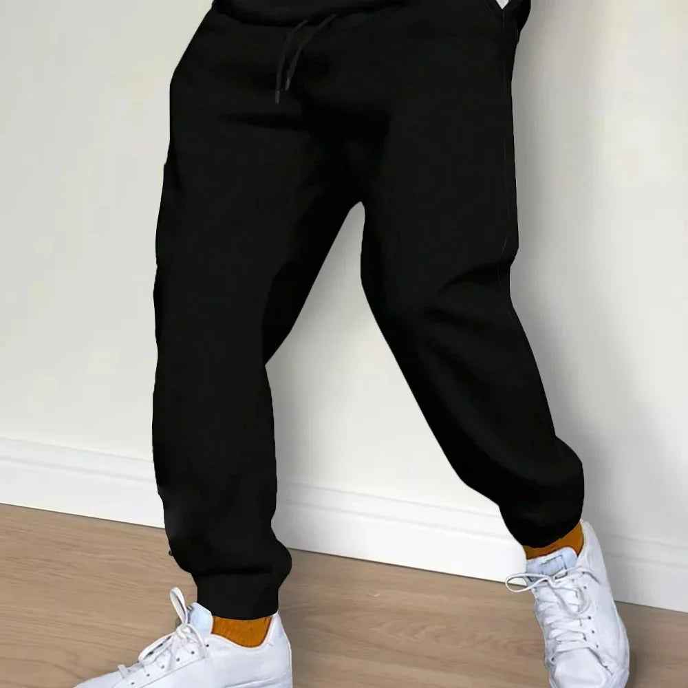 Men's Tracksuit Pants Jogger Track Sweatpants Spring Autumn Fleece Pants Men Clothing Gym Sports Women's Loose Winter Trousers