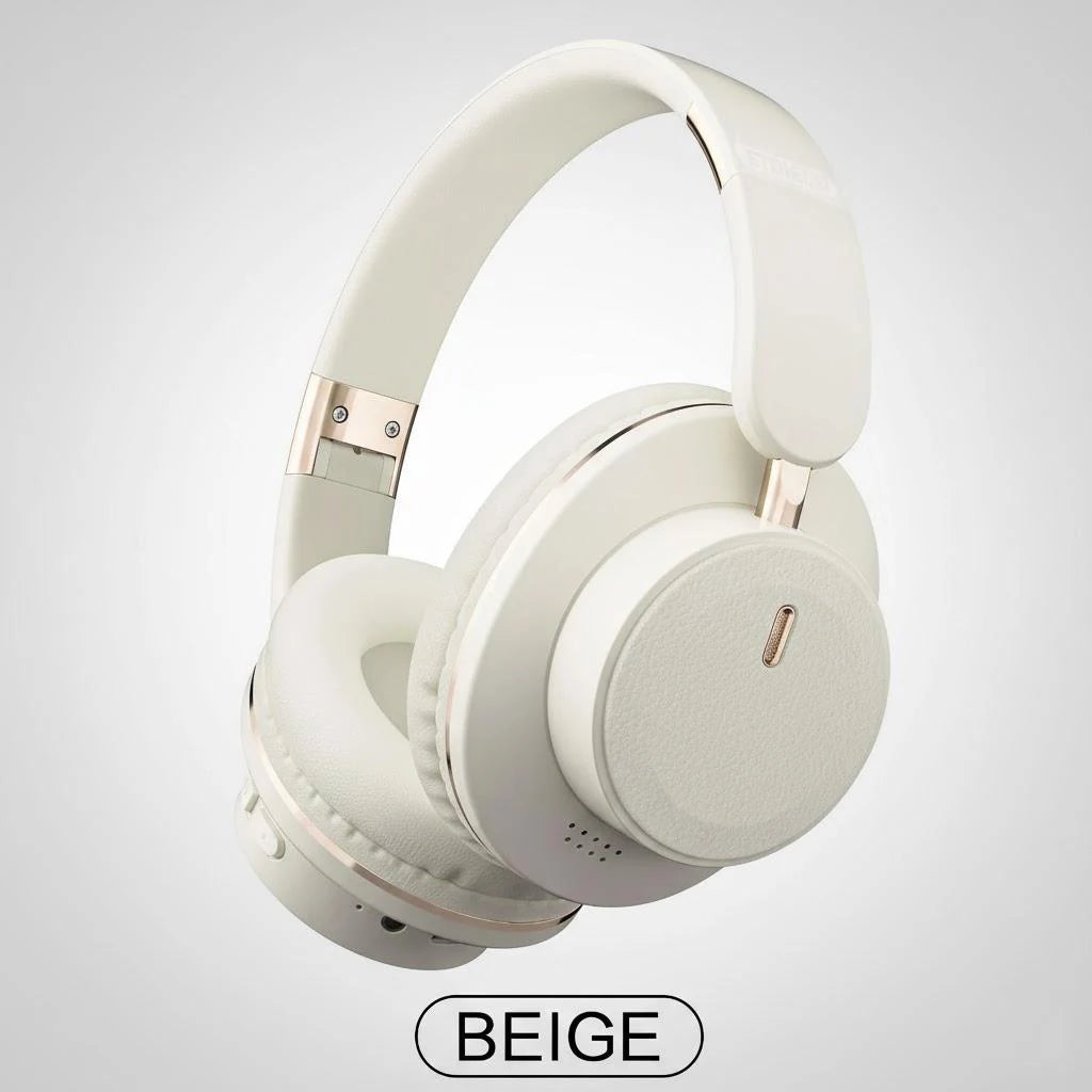 Portable Foldable Wireless Headphones High Resolution Sound Noise Cancellation Comfortable All Day Wear