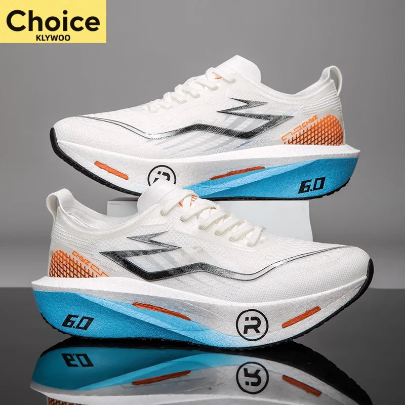 New Sports Shoes for Men Women Running Sneakers Carbon Plate Male Marathon Racing Shock-absorbing Athletics Sport Training Shoes