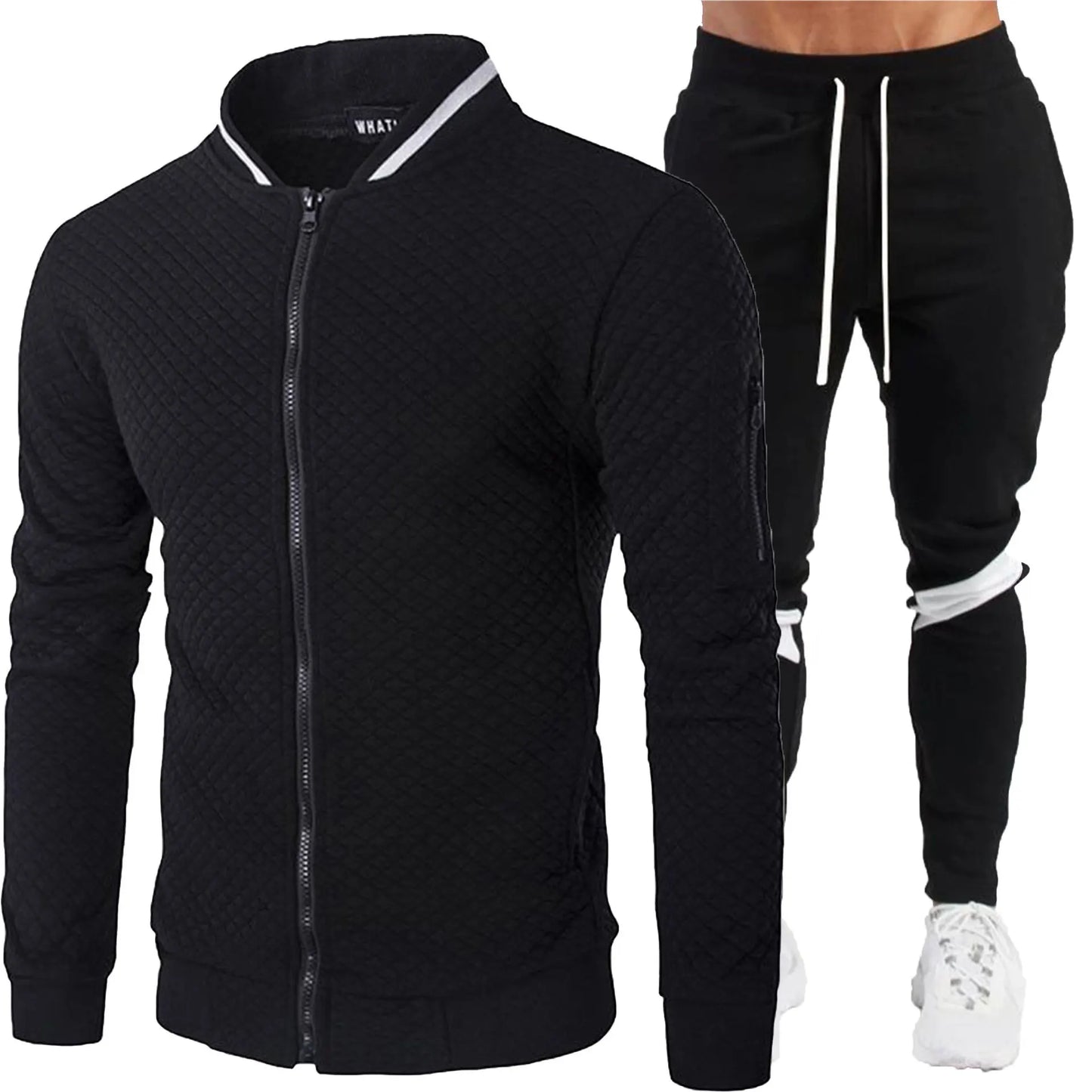 Men's 2025 Tracksuit Set Two-Piece Fashion Jogging Outfit Spring Autumn Baseball Sports Wear Comfortable Tracksuit