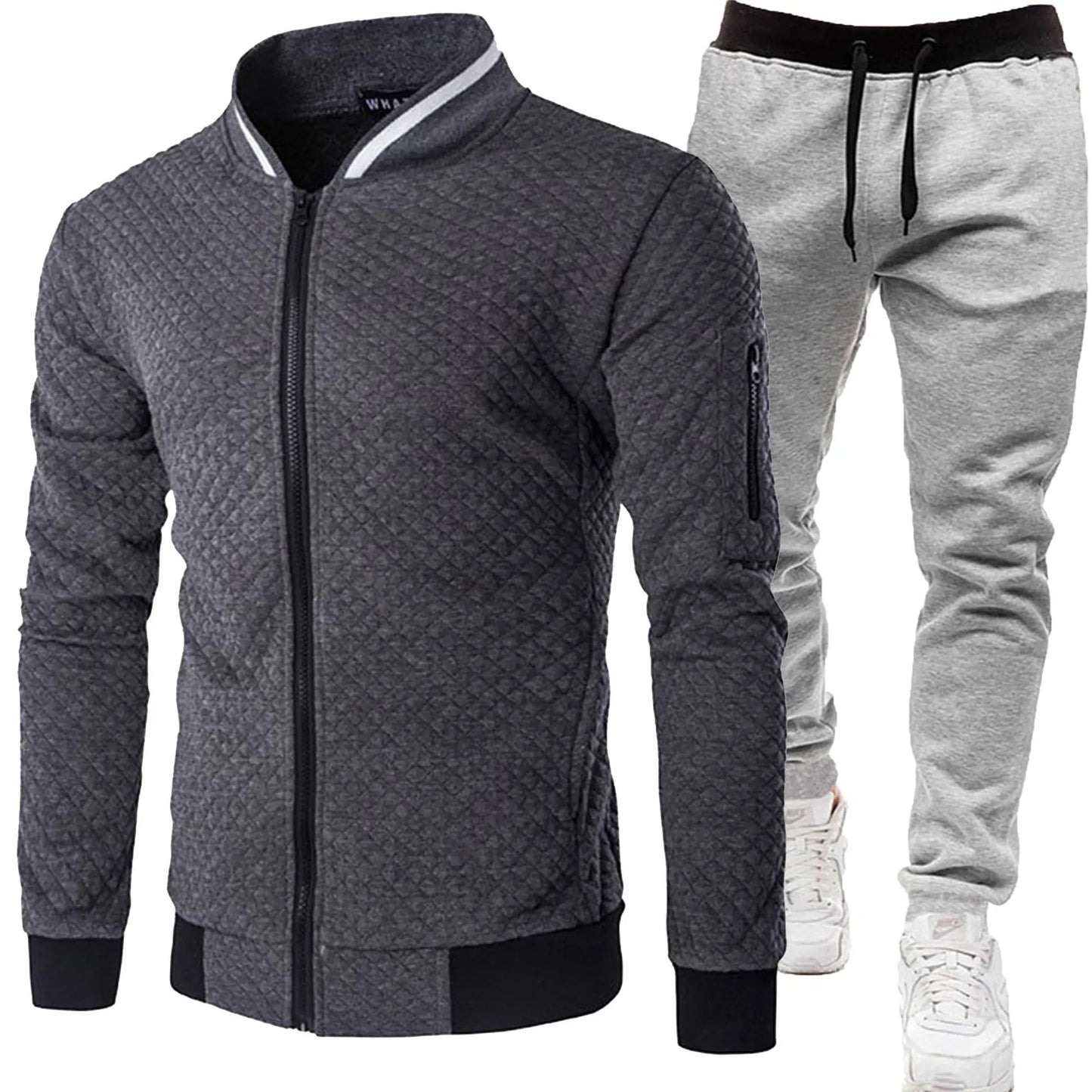 Men's 2025 Tracksuit Set Two-Piece Fashion Jogging Outfit Spring Autumn Baseball Sports Wear Comfortable Tracksuit