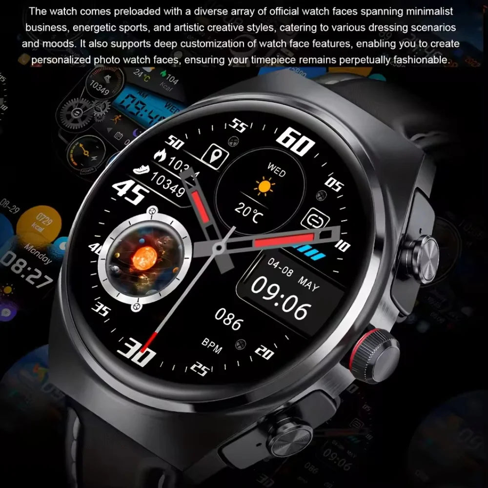 2026 2-in-1 Smart Watch With Earbuds NFC Smartwatch TWS Bluetooth Earphone Heart Rate Blood Pressure Monitor Sport Fitness Watch