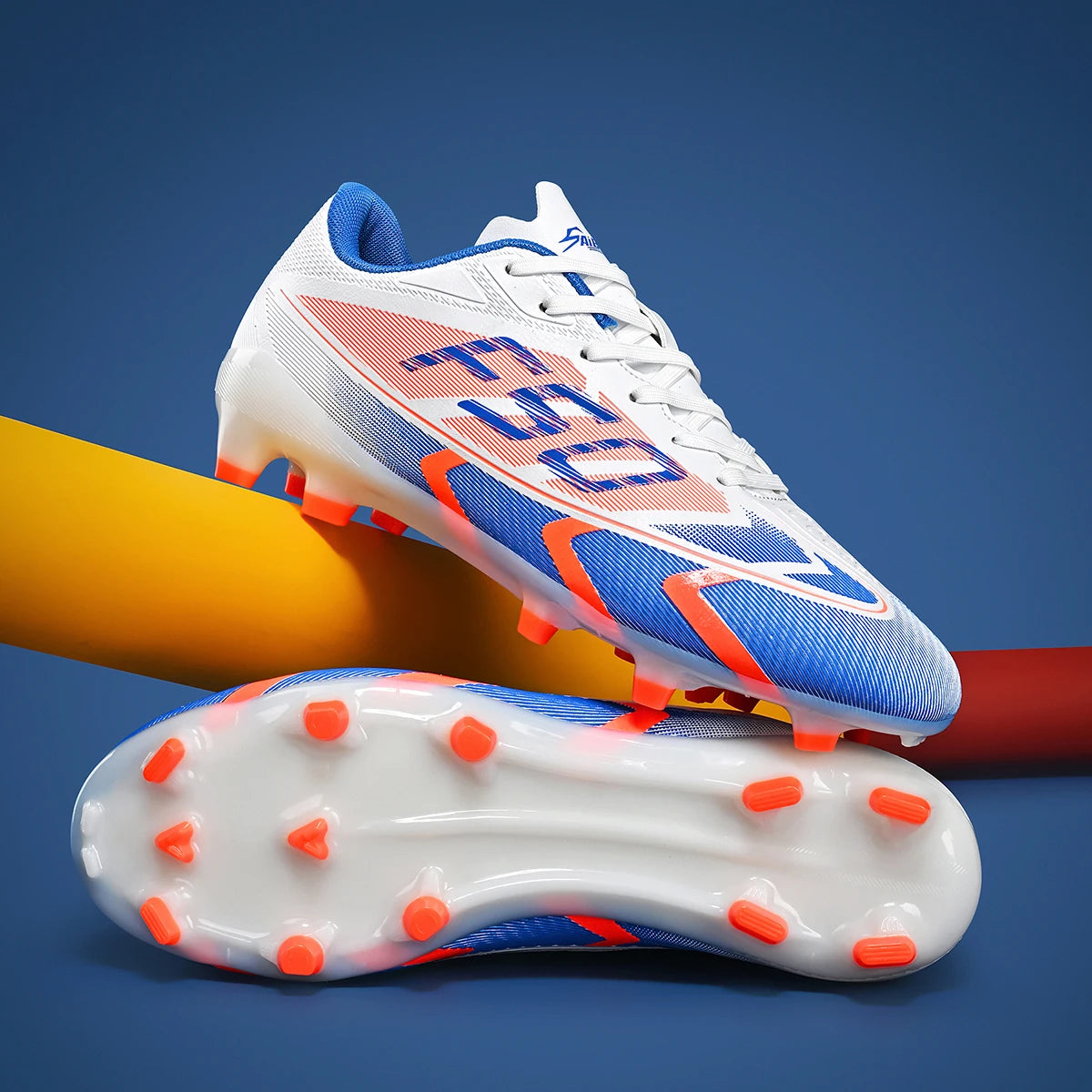 Sports breathable football shoes FG/AG long nail wear-resistant and anti slip outdoor indoor sports shoes