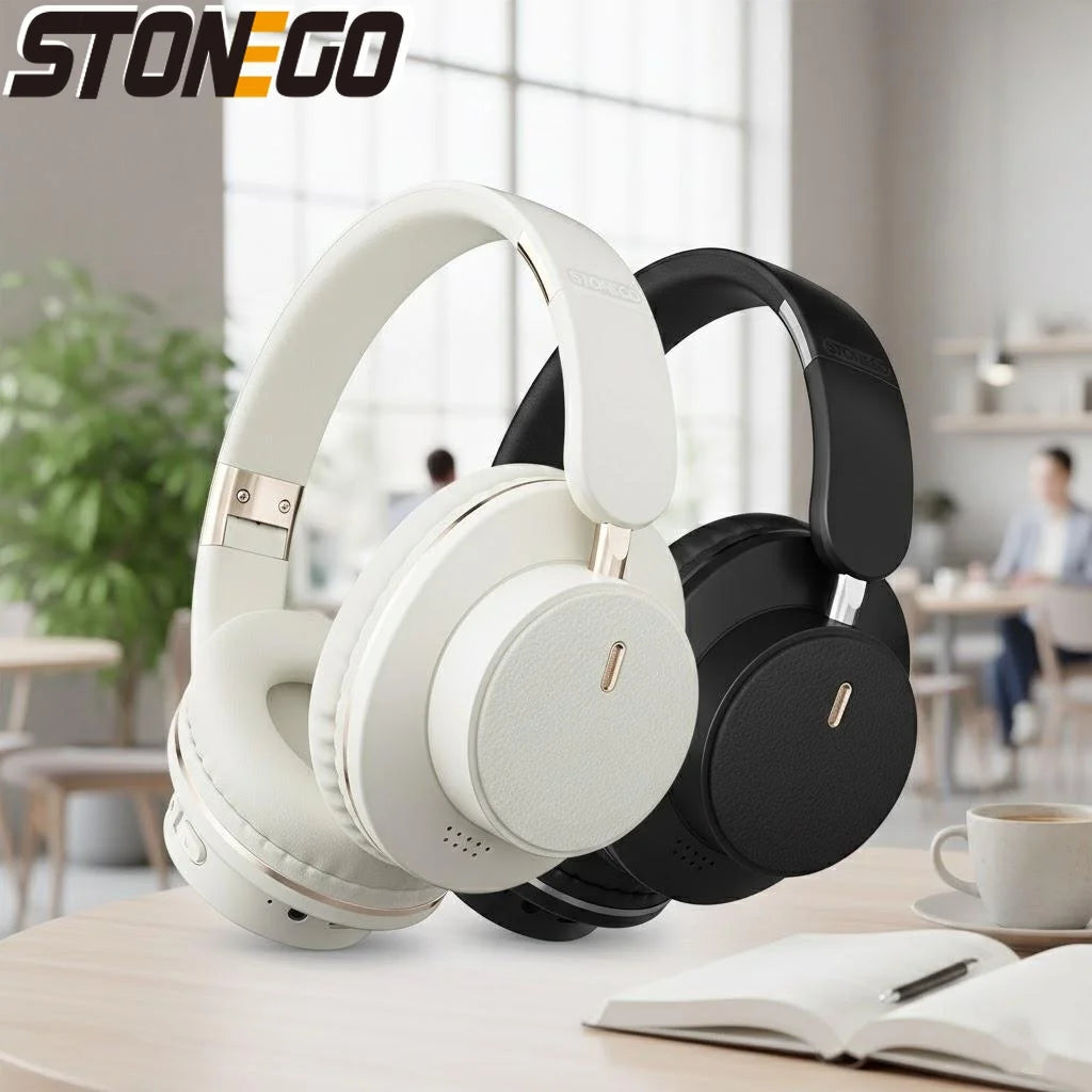 Portable Foldable Wireless Headphones High Resolution Sound Noise Cancellation Comfortable All Day Wear