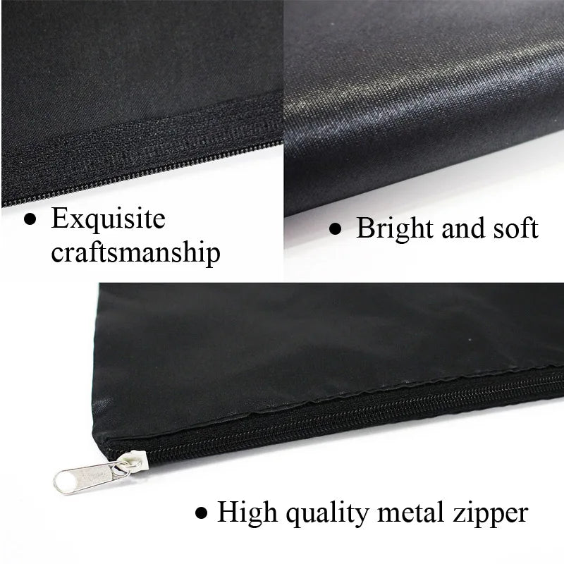 10Pcs Hair Bags With Zipper For Bundles Packaging Satin Wig Bags 25*35Cm Big Size Satin Silk Hair Packaging Bag Logo Customize